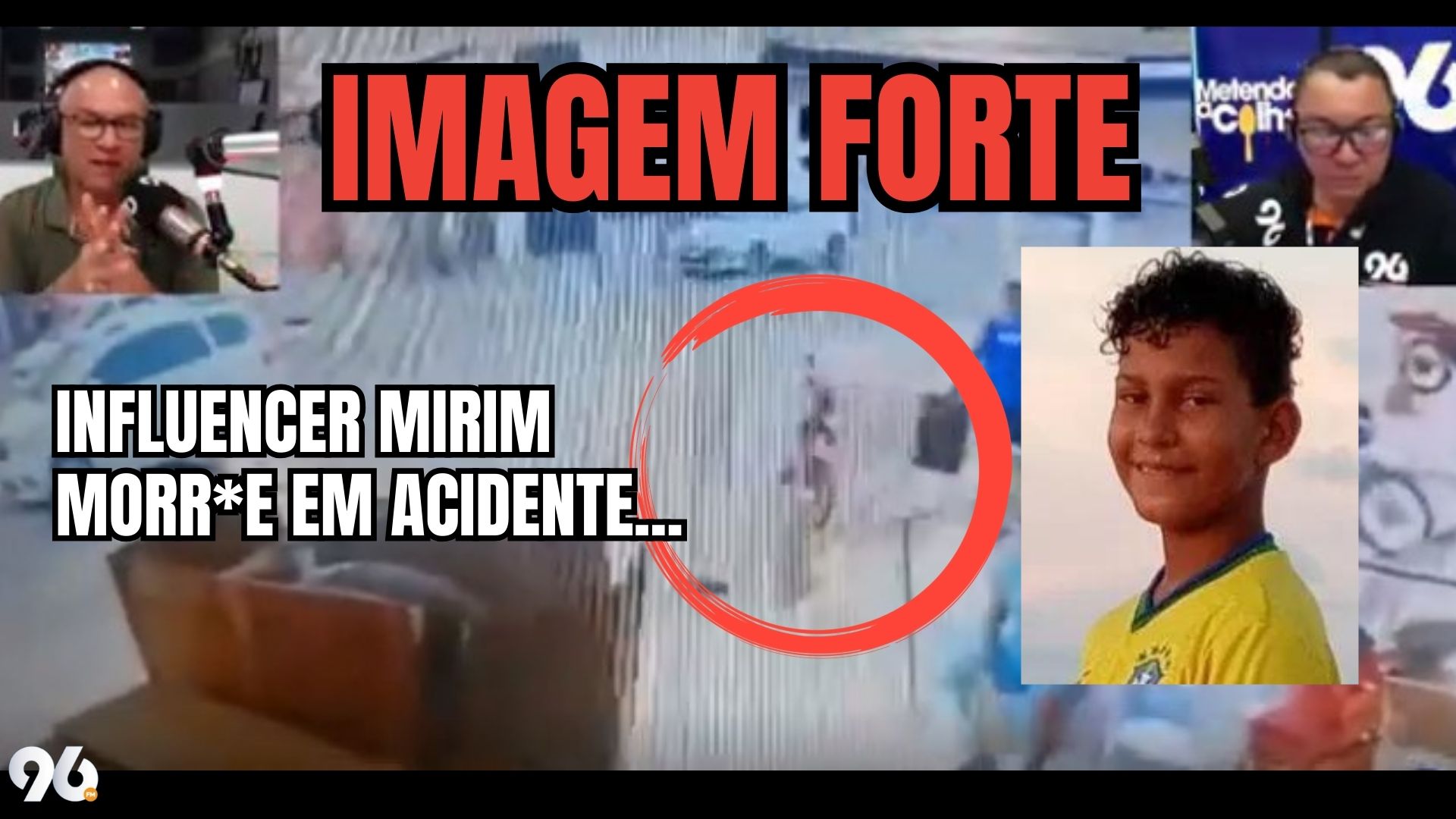 [VIDEO] Imagem forte: Veja momento em que carreta atingiu e matou influencer-mirim no interior do RN