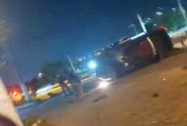 [VÍDEO] Homem é preso após perseguição policial, troca de tiros e capotamento na Jaguarari