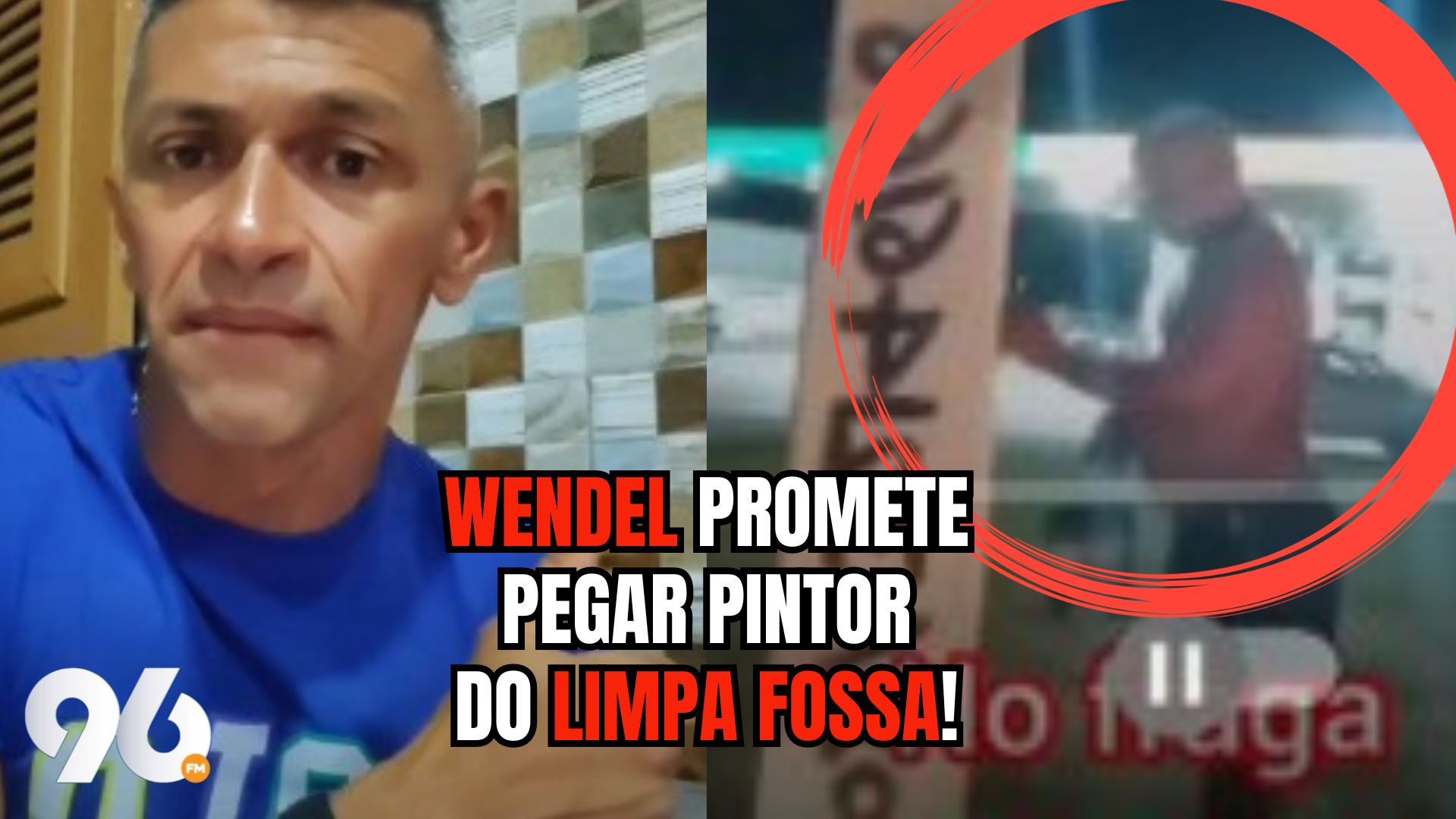 [VIDEO] Wendel Lagartixa promete pintar postes com "Limpa Fossa" na zona Norte