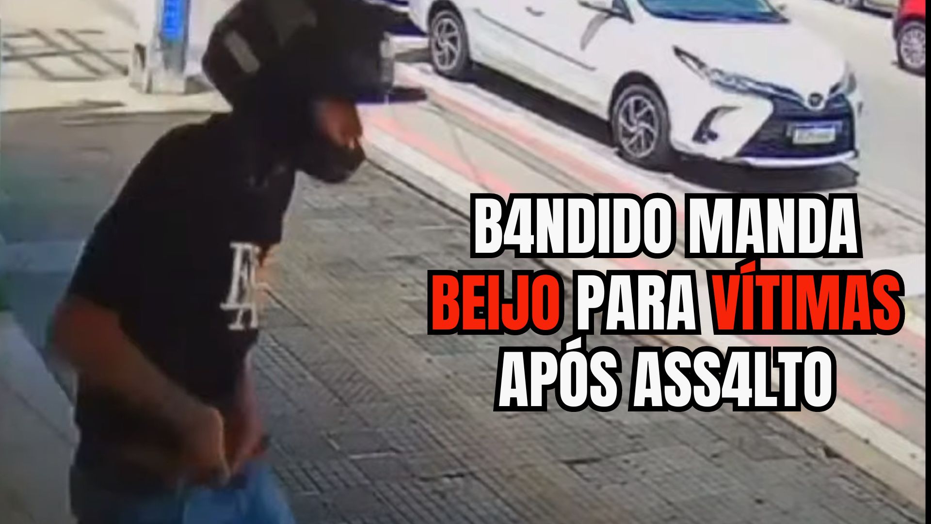 [VIDEO] Desrespeito: Bandidos assaltam mercadinho e deixam local mandando "beijos" para vítimas