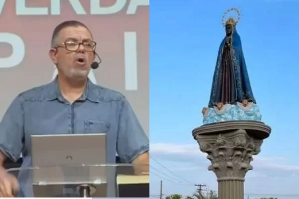 [VÍDEO] Pastor chama Nossa Senhora Aparecida de 'Satanás fantasiado de azul' 