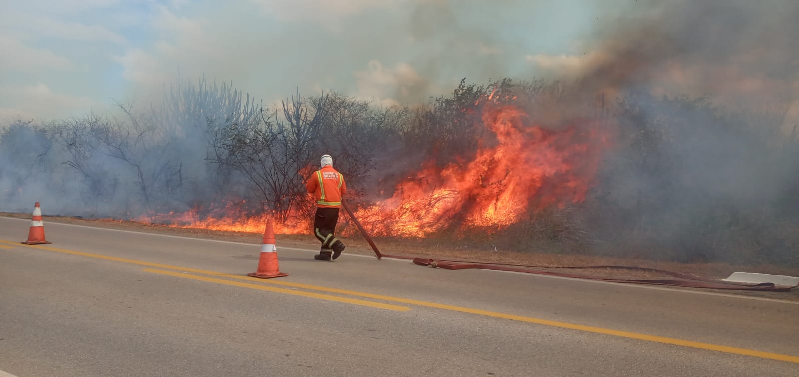 Incêndios atingem margens de BRs no Rio Grande do Norte