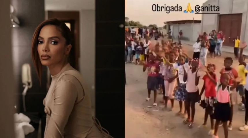 Crianças de ONG da África agradecem Anitta por doação para novo hospital