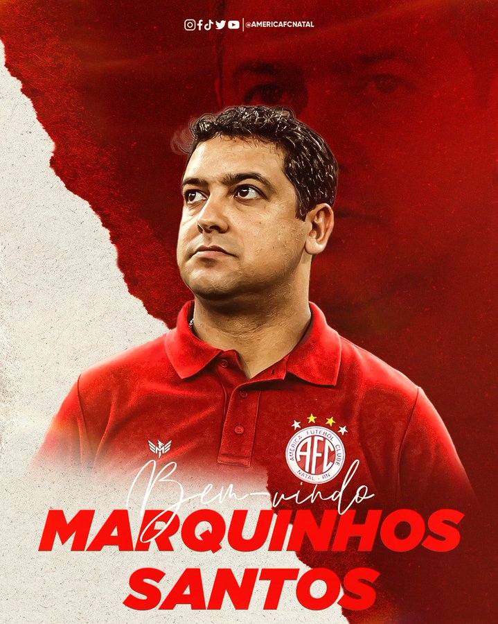 Marquinhos Santos anunciado oficialmente como treinador do América