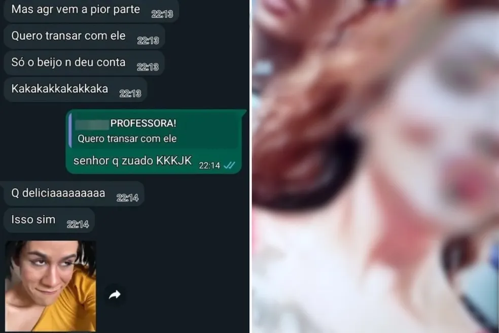 Professora assume ter beijado aluno em mensagem e é demitida: 'só beijo não deu conta'; veja print