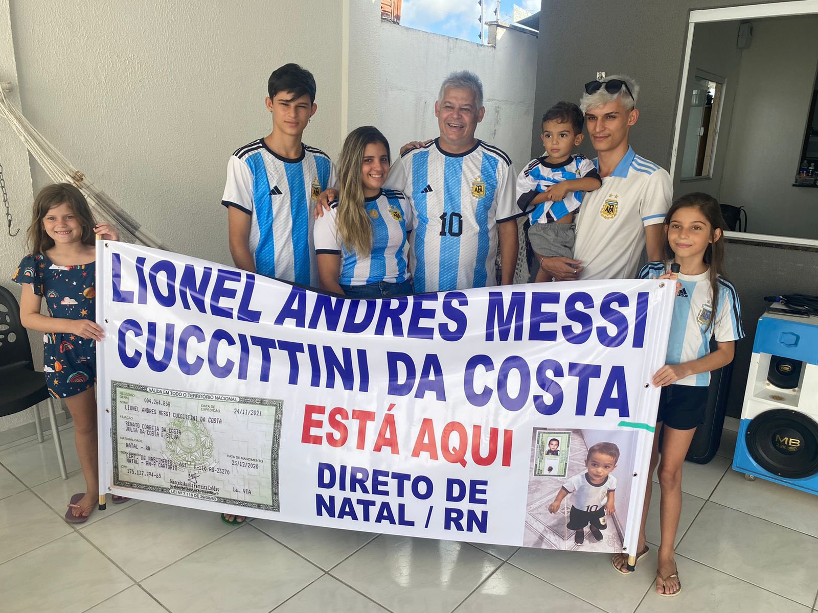 Messi, Maradona e Riquelme Crespo: Irmãos potiguares estarão na torcida pela Argentina no Maracanã