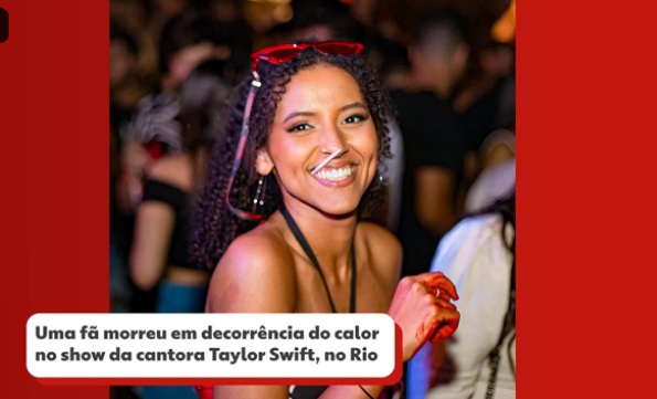 Dino manda investigar acesso a água potável no show de Taylor Swift após morte de fã 