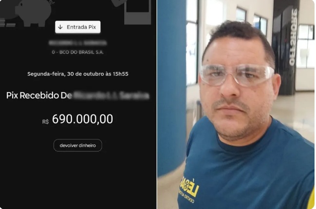 Empresário recebe Pix de R$ 690 mil por engano e parcela devolução