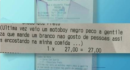 Pastelaria denuncia racismo de cliente que exigiu 'motoboy branco'