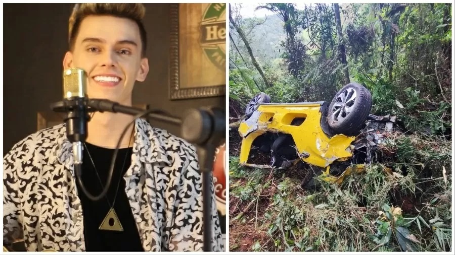 Cantor sertanejo morre após carro cair em ribanceira