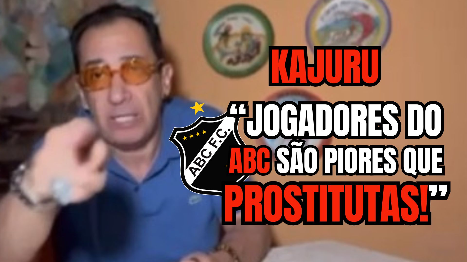 [VIDEO] Kajuru acusa atletas de receberem malas brancas: "Jogadores do ABC são piores que prostitutas"