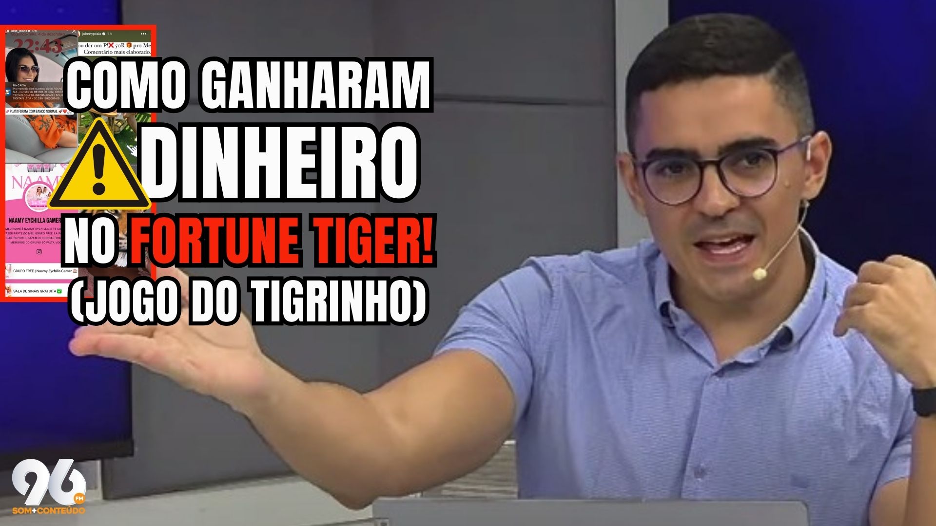 [VIDEO] Não jogue Fortune Tiger antes de ver isso: Quem são influencers do RN que ganharam dinheiro com joguinho