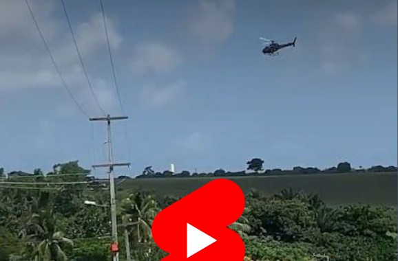 [VIDEO] Vídeo mostra tiros sendo disparados contra helicóptero Potiguar 1 no RN