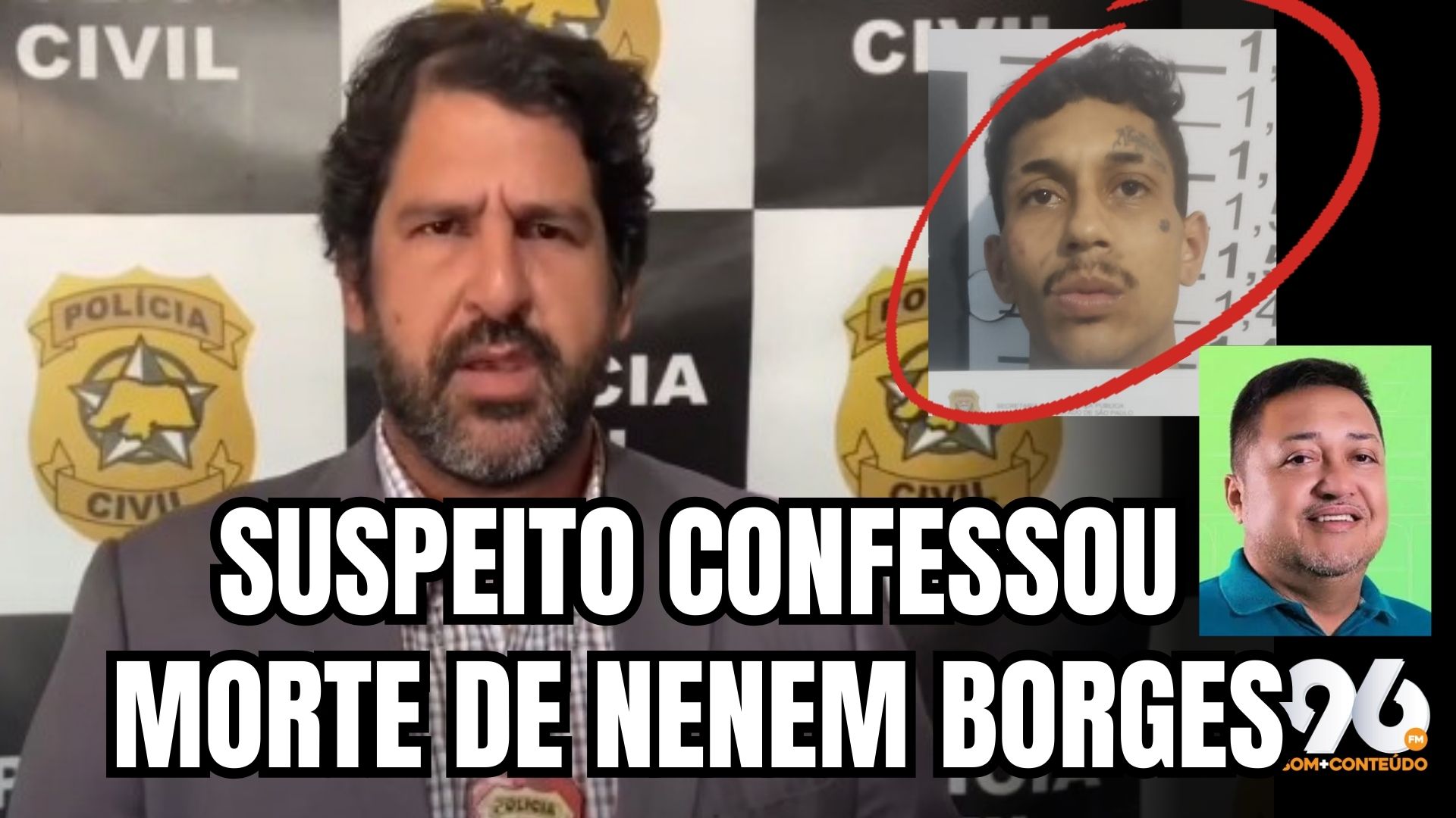 [VIDEO] Suspeito preso confessou assassinato de prefeito Neném Borges, revela delegado