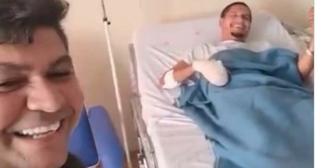 PMs são gravados cantando parabéns para miliciano em hospital,Veja video 