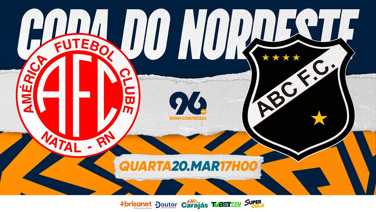 [AO VIVO] Copa do Nordeste: Onde assistir clássico entre América e ABC na Arena