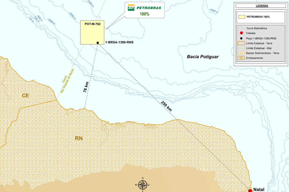 Urgente: Petrobras encontra petróleo em águas ultra profundas da Bacia Potiguar
