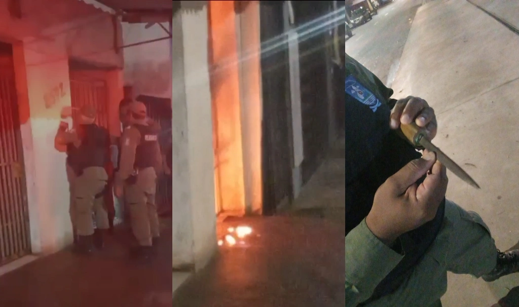 Sargento da PM surta, tenta matar mecânico e coloca fogo na própria casa