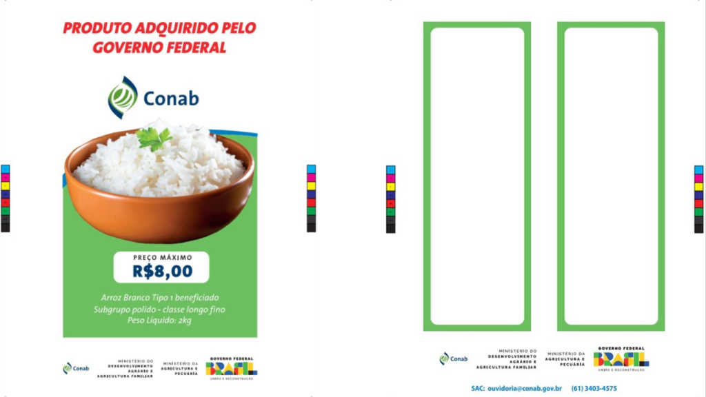 Arroz importado terá logotipo do governo federal e preço máximo de R$ 4 por quilo