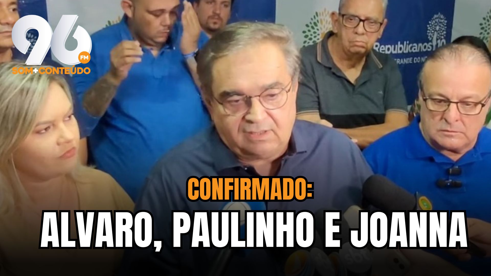 [VIDEO] Álvaro Dias confirma apoio a Paulinho Freire e Joanna Guerra e explica o porquê