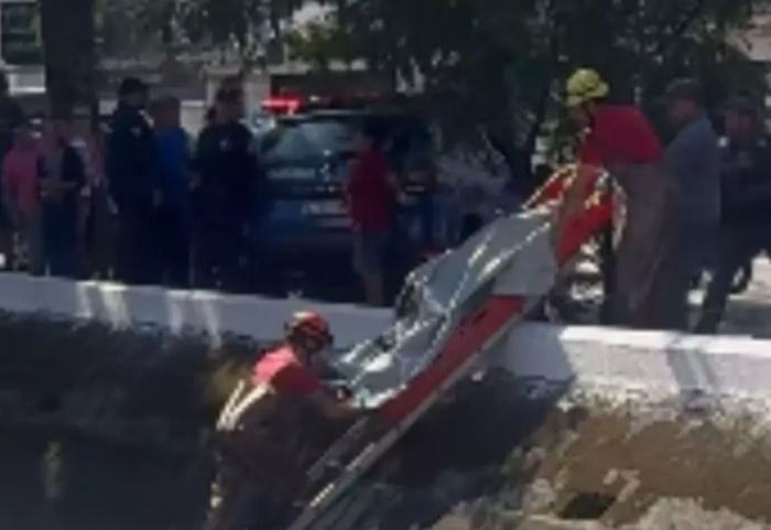 Cliente de bar avista corpo de homem morto em canal 