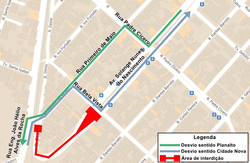 Linhas de ônibus e de trem sofrem alterações por obras em Natal; confira mudanças