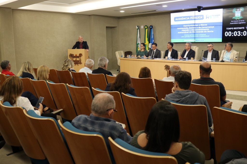 FIERN participa de audiência pública sobre oportunidades e riscos para o desenvolvimento sustentável na ALRN