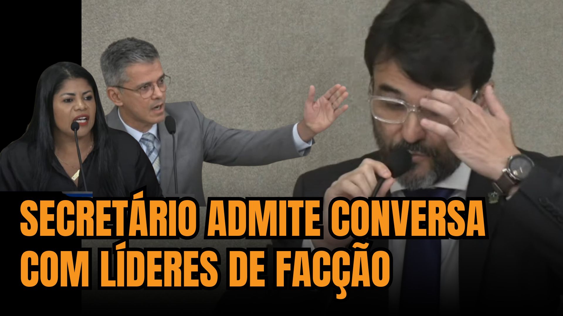 [VIDEO] Secretário confirma que esteve com líder de facção na PF: "É corriqueiro"