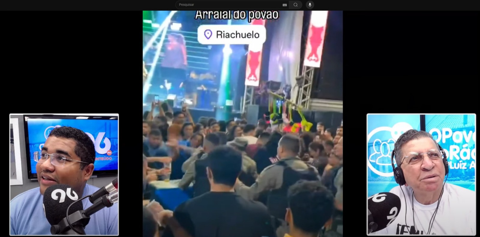 Homem parte para cima de PMs e se dá mal durante show no RN