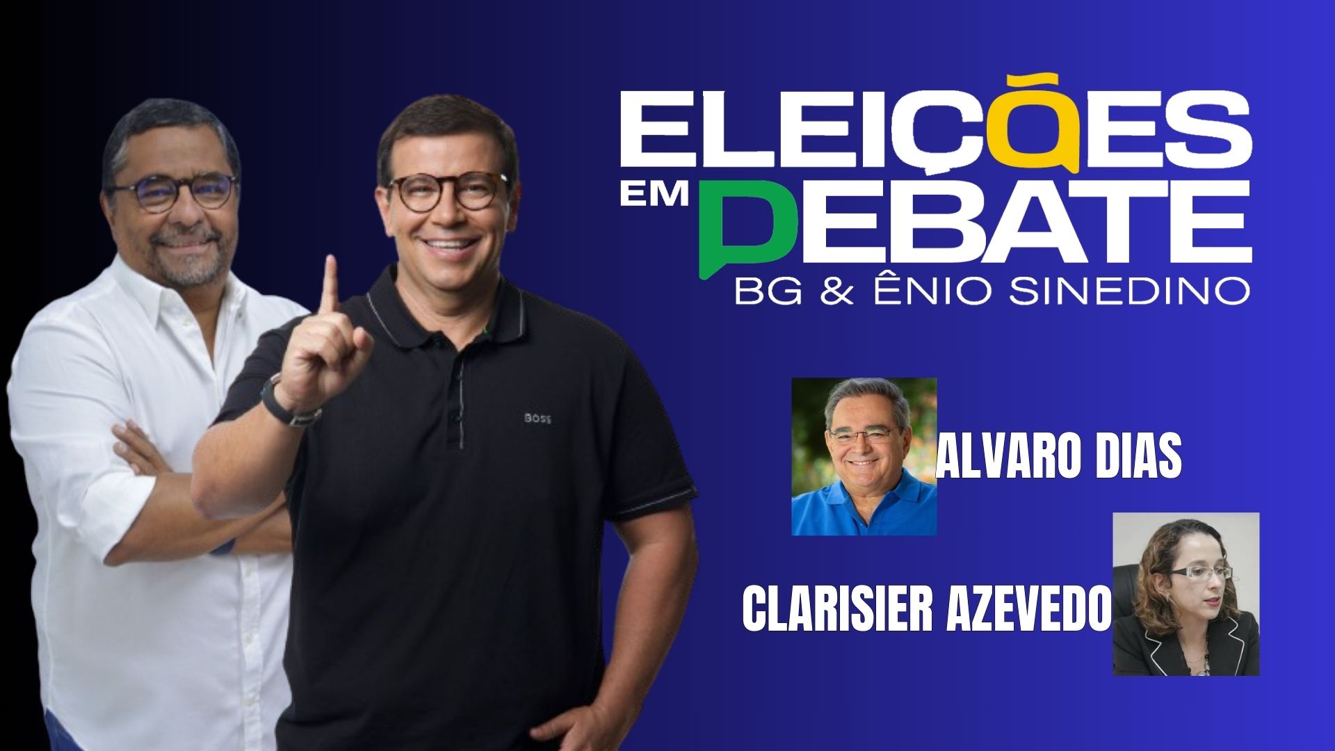 [AO VIVO] Eleições em Debate entrevista Álvaro Dias e procuradora regional eleitoral