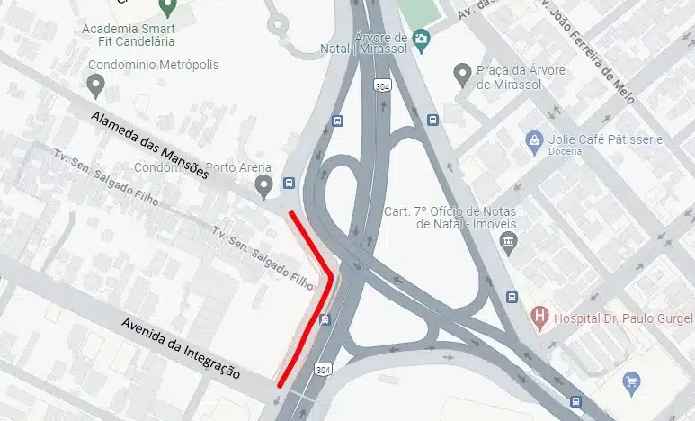 Veja trecho que será interditado hoje na marginal da BR-101, em Natal