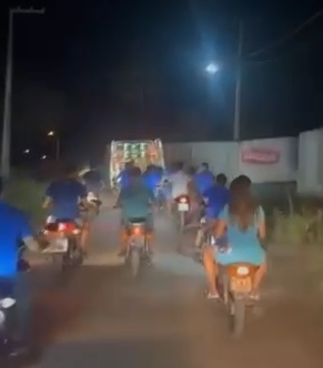 Boi derruba motociclistas durante motociata no interior do RN