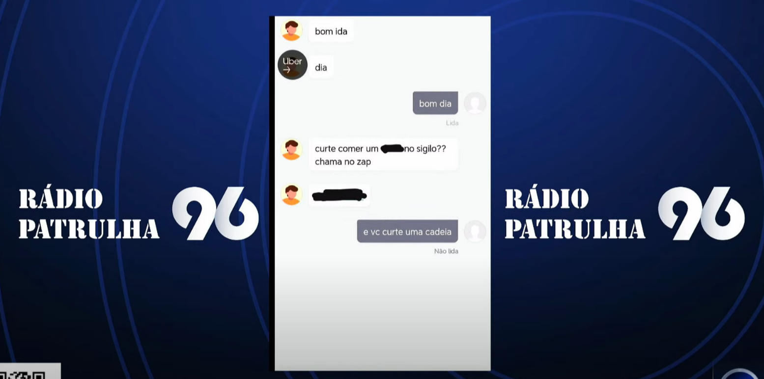 [VIDEO] Motorista de app denuncia assédio sexual no chat da plataforma 