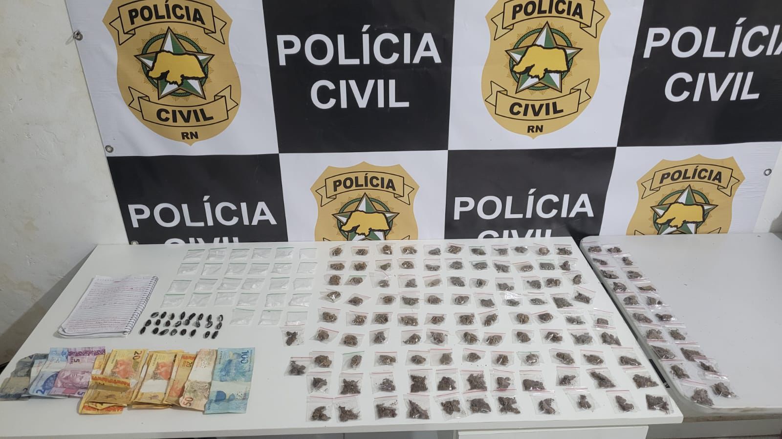 Mais uma "boca de fumo" é fechada pela Polícia Civil na Praia de Pipa