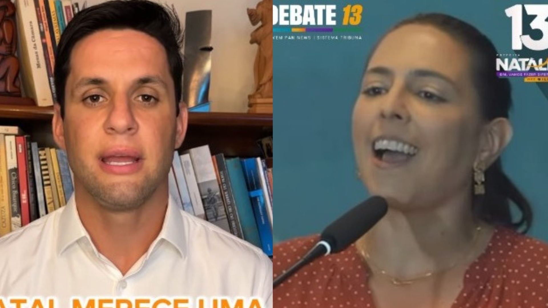 [VIDEOS] Rafael afirma que Natalia "perdeu o controle" após pergunta do repasse de R$ 4 milhões do PT