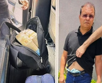 Foto mostra marido de deputada de Roraima preso em operação da PF com dinheiro na cueca