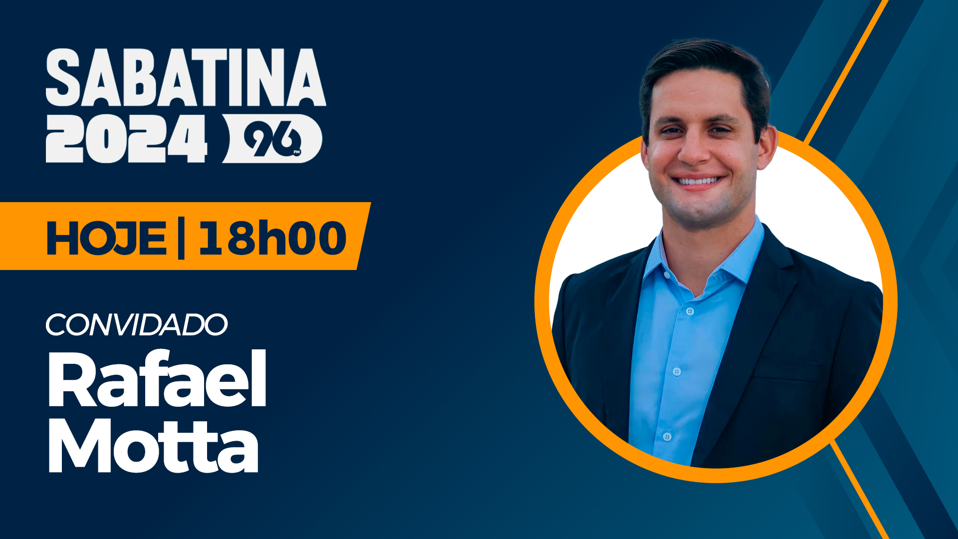 [VIDEO] Rafael Motta, candidato do Avante, é o entrevistado de hoje da Sabatina 96