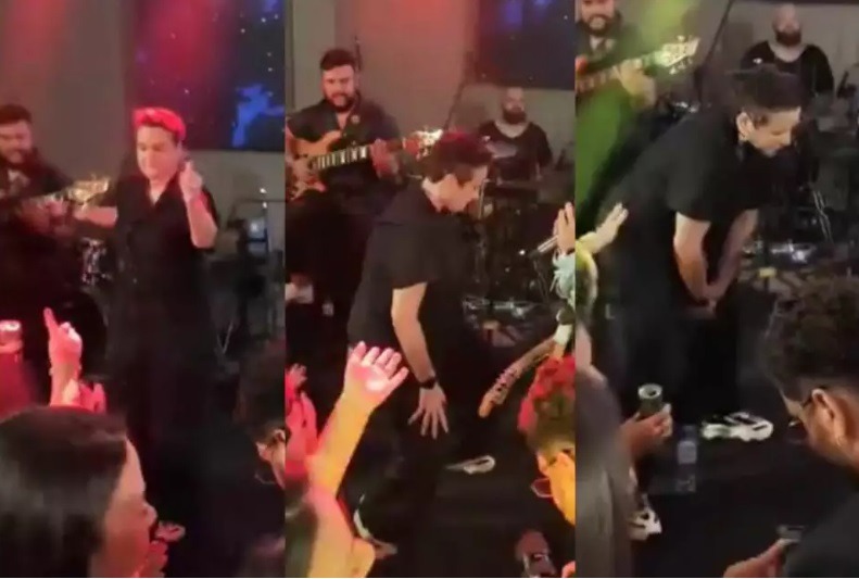 [VÍDEO] Presidente do Banco do Brasil dança na boquinha da garrafa em festa luxuosa