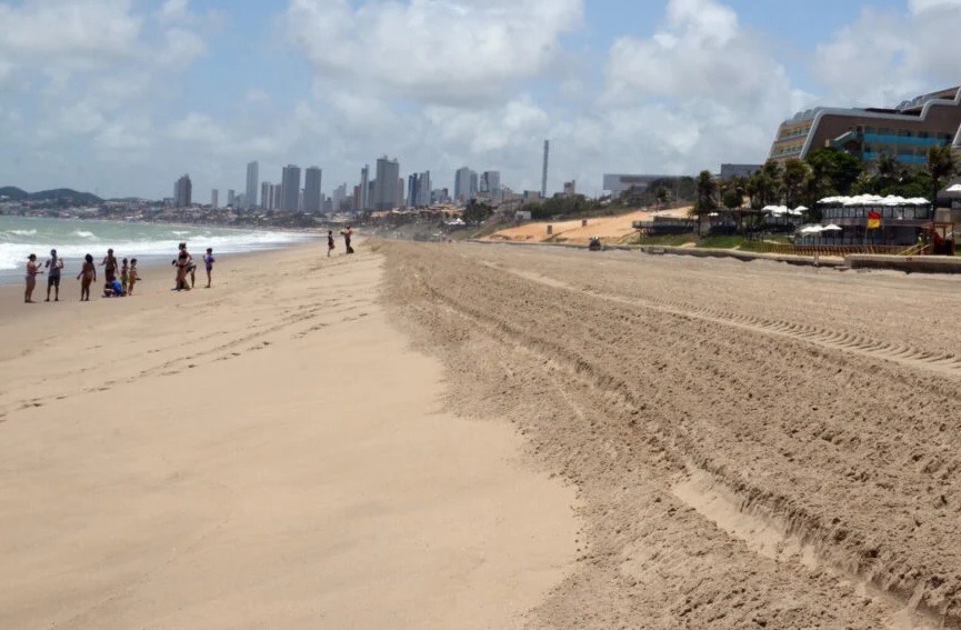 Veja como ficou o primeiro trecho da engorda de Ponta Negra 