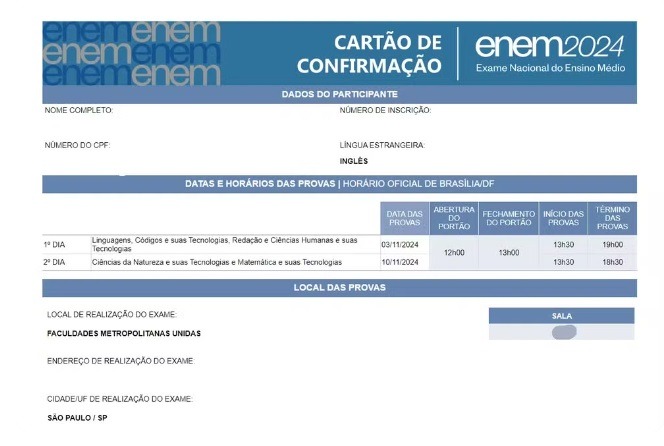 Enem: locais de prova são divulgados; veja como consultar