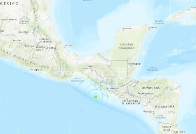 Terremoto de magnitude 5,8 atinge costa do México e Guatemala, diz agência dos EUA