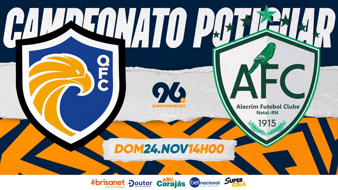 [🔴AO VIVO] QFC X ALECRIM - CAMPEONATO POTIGUAR 2° DIVISÃO