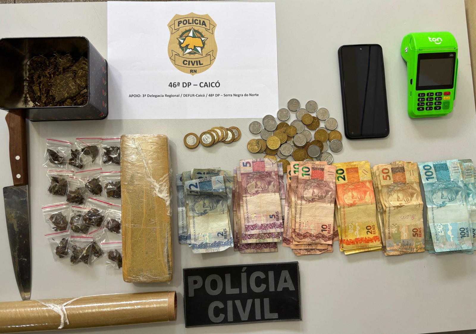 Suspeito de tráfico de drogas é preso em Caicó