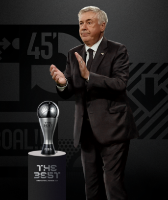 The Best: Carlo Ancelotti é eleito melhor treinador do ano