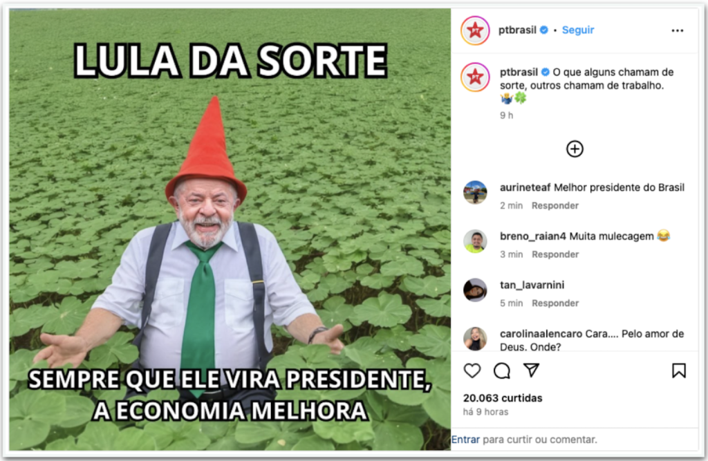 Com dólar a R$ 6, PT diz que Lula “dá sorte” na economia