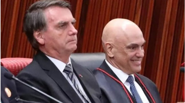 Bolsonaro e Moraes Antonio Augusto/secom/TSE