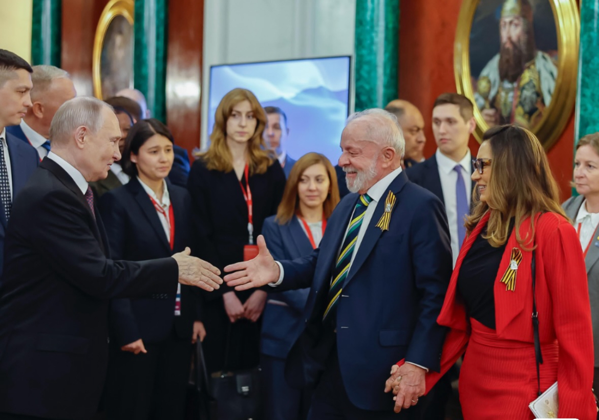 Lula e Putin na Rússia