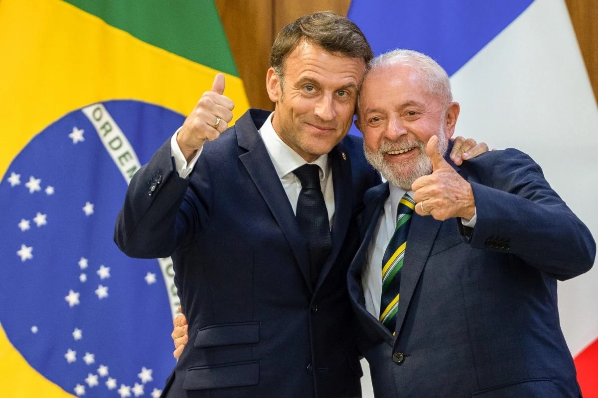 Lula e Macron | Foto: Fabio Charles Pozzebom/Agência Brasil