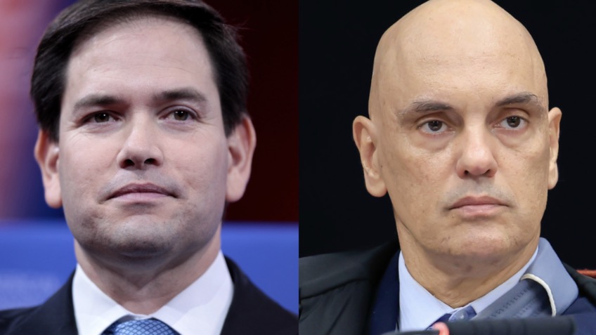 Marco Rubio e Alexandre de Moraes