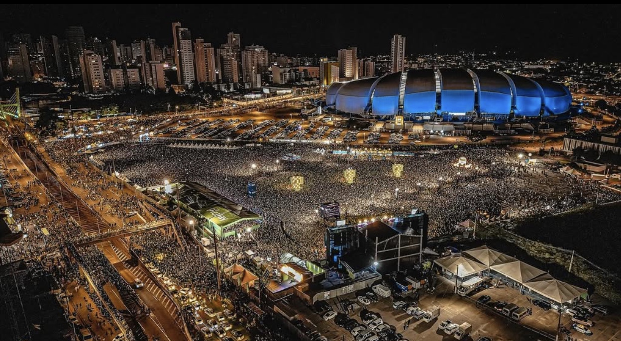 Shows do São João de Natal reuniram 150 mil pessoas na Arena das Dunas, em Natal — Foto: Secom/Prefeitura de Natal